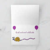 AE- Funny Snail Geburtstagskarte Karte (Innenseite)