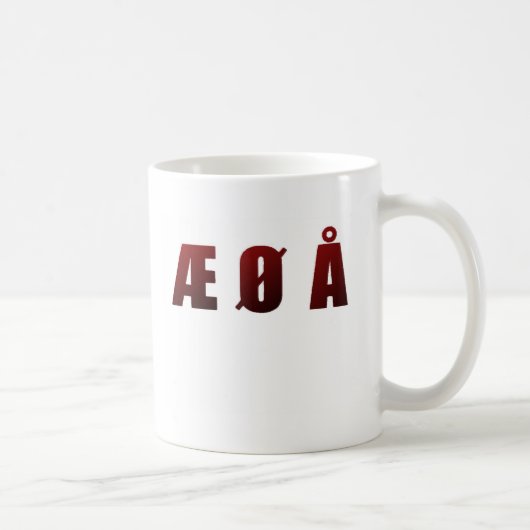 Æ Ø Å KAFFEETASSE (Rechts)