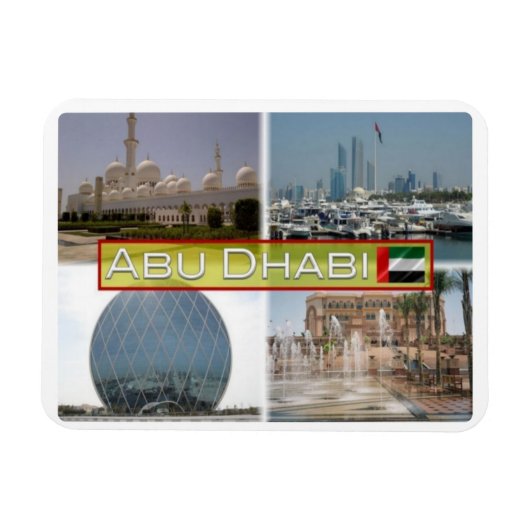 AE United Arab Emirqqi - Abu Dhabi - Magnet (Horizontal)