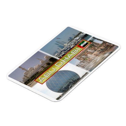 AE United Arab Emirqqi - Abu Dhabi - Magnet (Linke Seite)