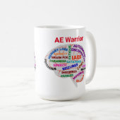 AE Warrior Awareness Tasse (VorderseiteRechts)