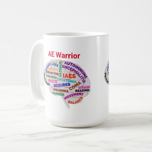 AE Warrior Awareness Tasse (Vorderseite Links)