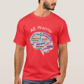 AE Warrior Brain mit Symptomdesign T-Shirt (Vorderseite)