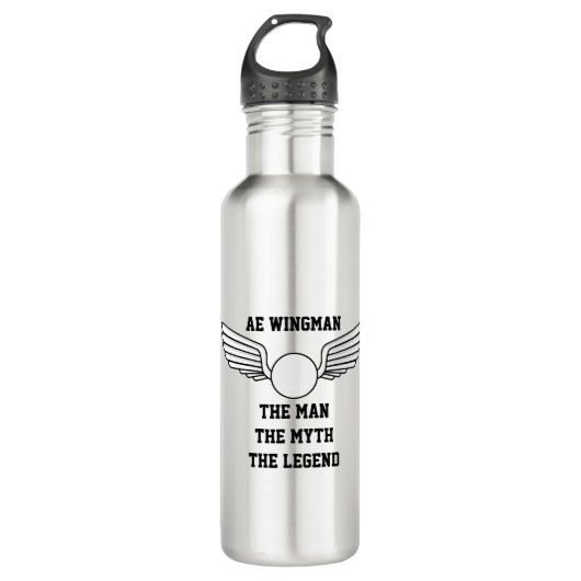 AE Wingman Wasserflasche Edelstahlflasche (Vorderseite)