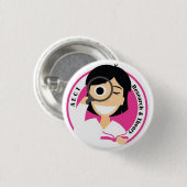 AECT Forschungs-und Theorie-Knopf-Kleine Frau Button (Vorne & Hinten)