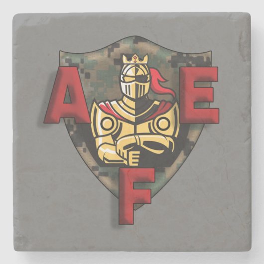 AEF Style Legacy Logo Stone Untersetzer (Vorderseite)