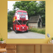 AEG-Doppeldeckerbus Leinwanddruck (Insitu (Wohnzimmer))