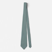 Aegean Aquamarin Blue Green Grey Solid Color Desig Krawatte (Vorderseite)
