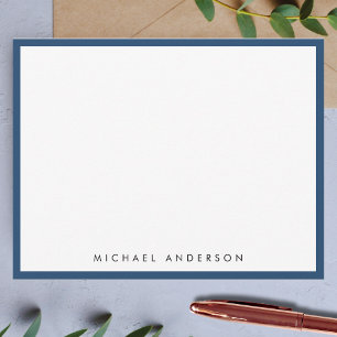 Aegean Blue Classic Border Correspondence Mitteilungskarte