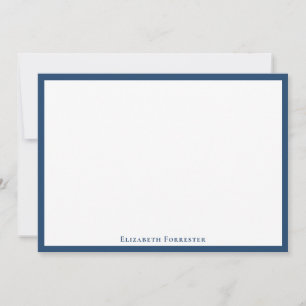 Aegean Blue Elegante Moderne Flachbildschirm Mitteilungskarte