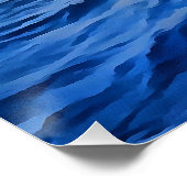 Aegean Blue Marmaris Türkis Küstenmalerei Poster (Ecke)