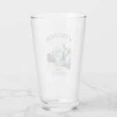 Aegean Dreams: Mykonos in Watercolor Glas (Rückseite)