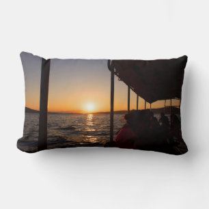 Aegean Lifestyle auf dem Schiff bei Sonnenuntergan Lendenkissen