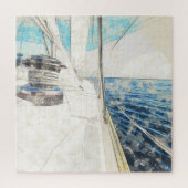 Aegean Sailboat Sketch Jigsaw Puzzle - nautisch (Vertikal)
