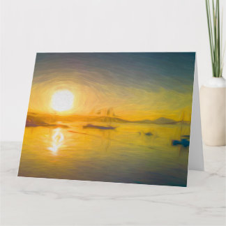 Aegean Sea Dawn Art Karte