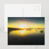 Aegean Sea Dawn Art Postkarte (Vorne/Hinten)