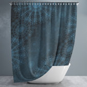 Aegean Sparkling Blume Art in der Nacht Duschvorhang