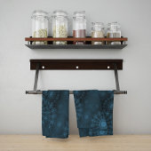 Aegean Sparkling Blume Art in der Nacht Geschirrtuch