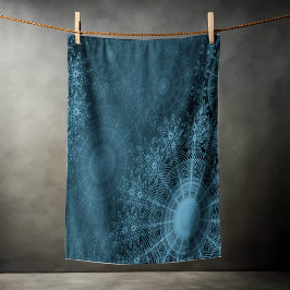 Aegean Sparkling Blume Art in der Nacht Strandtuch