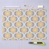 Aegean Summer Orange & Lemons Mid Mod Ogee Seidenpapier (Handwerk)