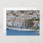 Aegina Port Postkarte (Vorne/Hinten)