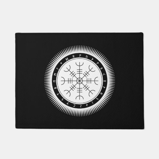 Aegishjalmr Halftone Doormats Fußmatte (Vorderseite)