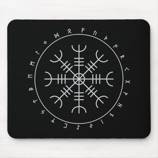 Aegishjalmr Runes Mousepad (Vorne)
