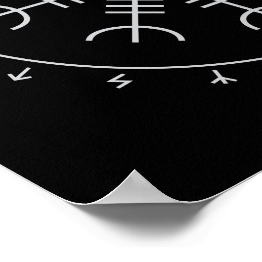 Aegishjalmr Runes Posters Poster (Ecke)