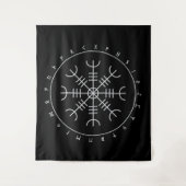 Aegishjalmr Runes Wall Tapestries Wandteppich (Vorderseite)