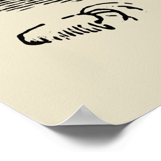 Aegopithecus, Pan, Teufel Poster (Ecke)