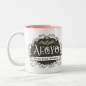 Aegyo K-Pop Koreaner 11 Unze Zwei-Ton Tasse (Links)