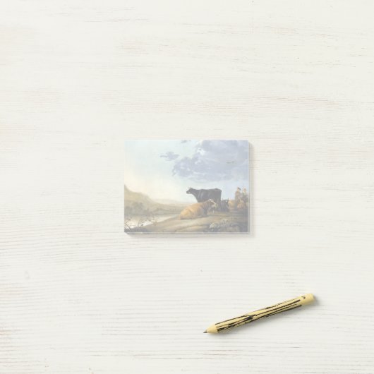 Aelbert Cuyp junge Hirte mit Kühen Post-it Klebezettel (Auf Schreibtisch)