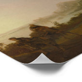 Aelbert Cuyp - Landschaft mit dem Flug nach Ägypte Poster (Ecke)