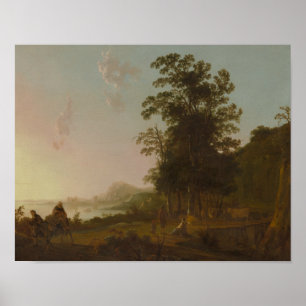 Aelbert Cuyp - Landschaft mit dem Flug nach Ägypte Poster