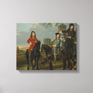 Aelbert Cuyp - Reitsportrait von Cornelis und Leinwanddruck