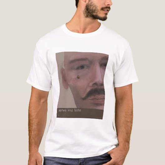 AElfred mid bitle ("Alfred with a käfer") T-Shirt (Vorderseite)
