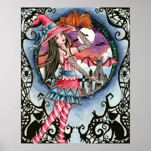 Aelita und Jax - Halloween Hexenposter Poster (Vorne)