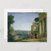Aeneas and Dido in Carthage, 1675 Postkarte (Vorne/Hinten)