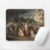 Aeneas bereitet vor sich, die Trojan in Exil zu Mousepad (Mit Mouse)