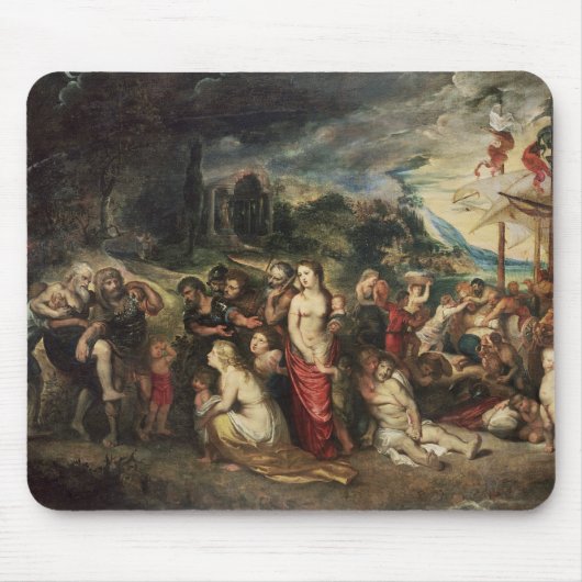 Aeneas bereitet vor sich, die Trojan in Exil zu Mousepad (Vorne)