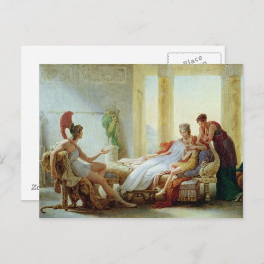 Aeneas erzählt Dido vom Desaster in Troy Postkarte (Vorne/Hinten)