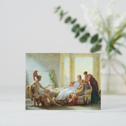 Aeneas erzählt Dido vom Desaster in Troy Postkarte (Stehend Vorderseite)