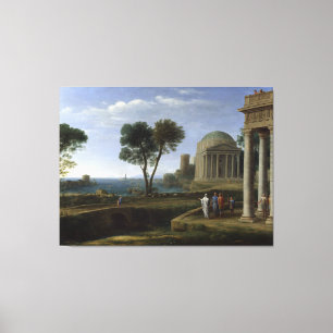 Aeneas in Delos Claude Lorrain Griechische Landsch Leinwanddruck
