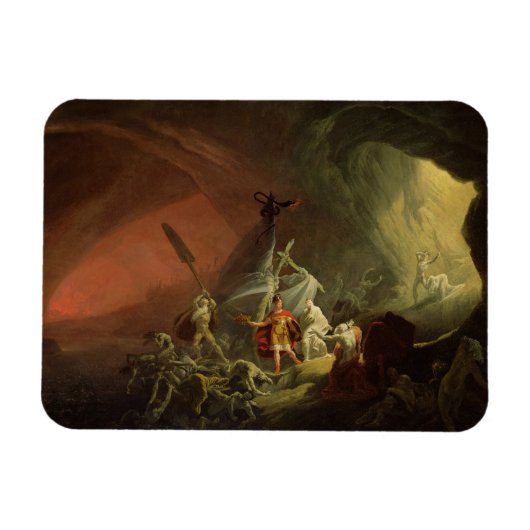 Aeneas und Sibyl, c.1800 (Erdöl auf Leinwand) Magnet (Horizontal)