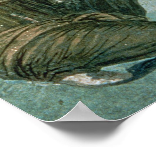 Aeneas verletzt, von Pompeji Poster (Ecke)