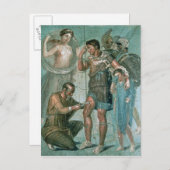 Aeneas verletzt, von Pompeji Postkarte (Vorne/Hinten)
