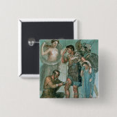 Aeneas verletzte, von Pompeji Button (Vorne & Hinten)