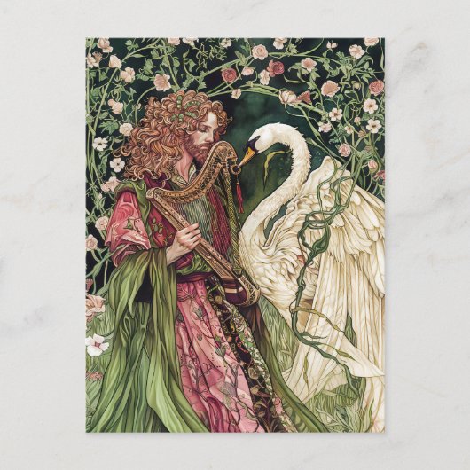 Aengus celtic God of Liebe and Beauty Postkarte (Vorderseite)