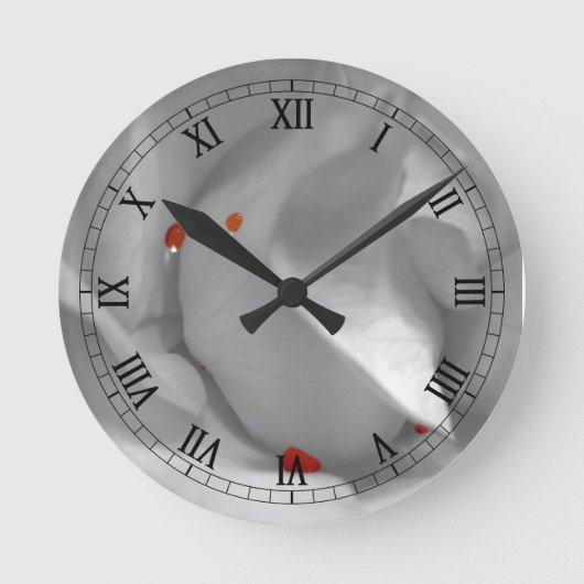 Aeolian Watercolor Clock Runde Wanduhr (Vorderseite)