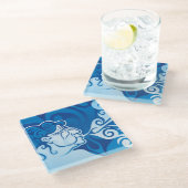 Aeolus Glasuntersetzer (Schrägansicht)